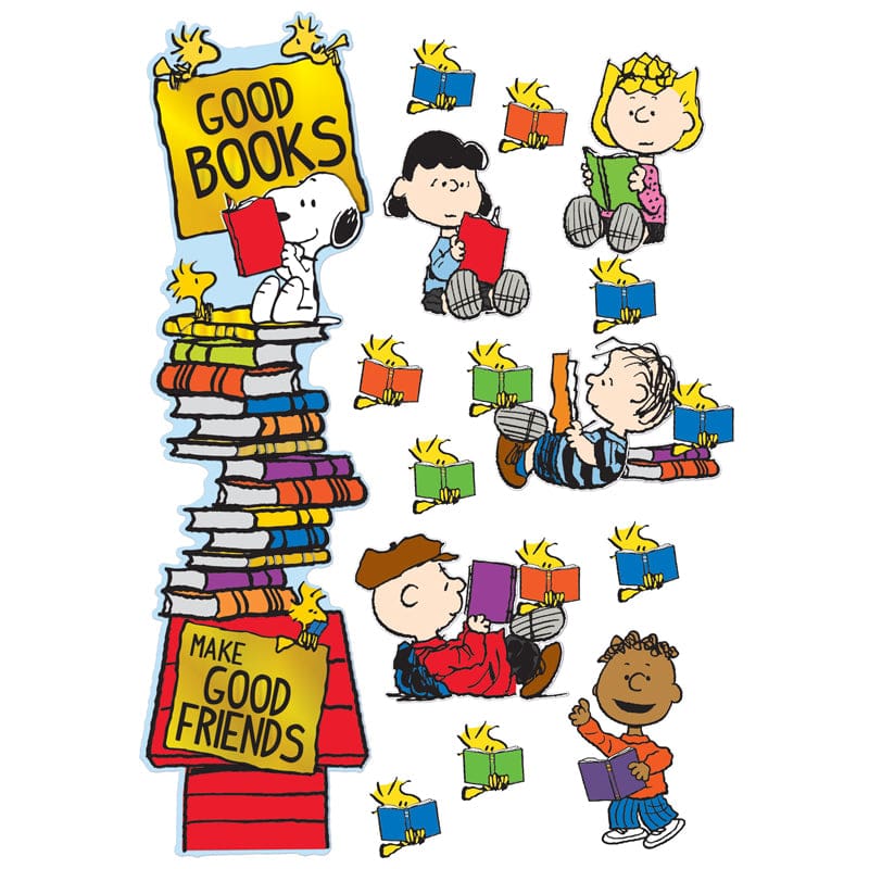 Peanuts Reading Door Decor Kit (Pack of 6) - Language Arts - Eureka