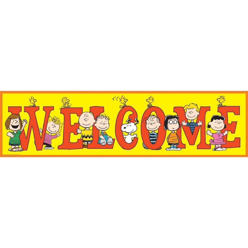 Peanuts Welcome Banner (Pack of 10) - Banners - Eureka