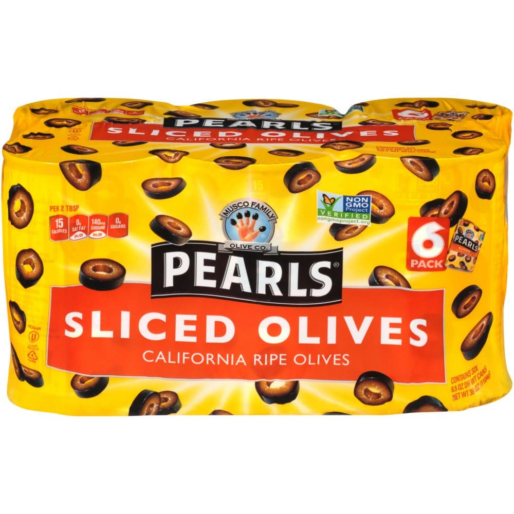 Pearls Sliced Olives (6.5 oz. 6 pk.) - Condiments Oils & Sauces - Pearls Sliced