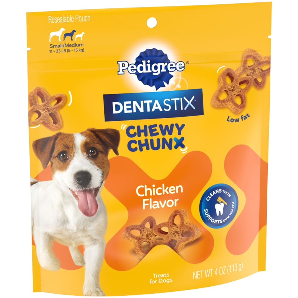 Pedigree Dentastix Chewy Chunx Dog Treat Chicken 4 oz Small/MD - Pet Supplies - Pedigree