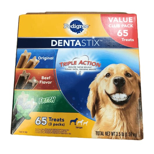Pedigree Dentastix Treats Variety Pack (65Count/ 3.5 Lbs) - ShelHealth.Com