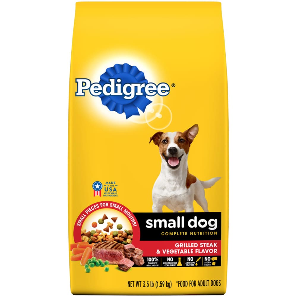 Pedigree Small Dog Complete Nutrition Grilled Steak and Vegetable Dog Food 305lb - Pet Supplies - Pedigree