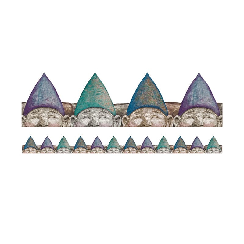 Peeking Gnomes Deco Trim Extra Wide Curiosity Garden (Pack of 10) - Border/Trimmer - Eureka