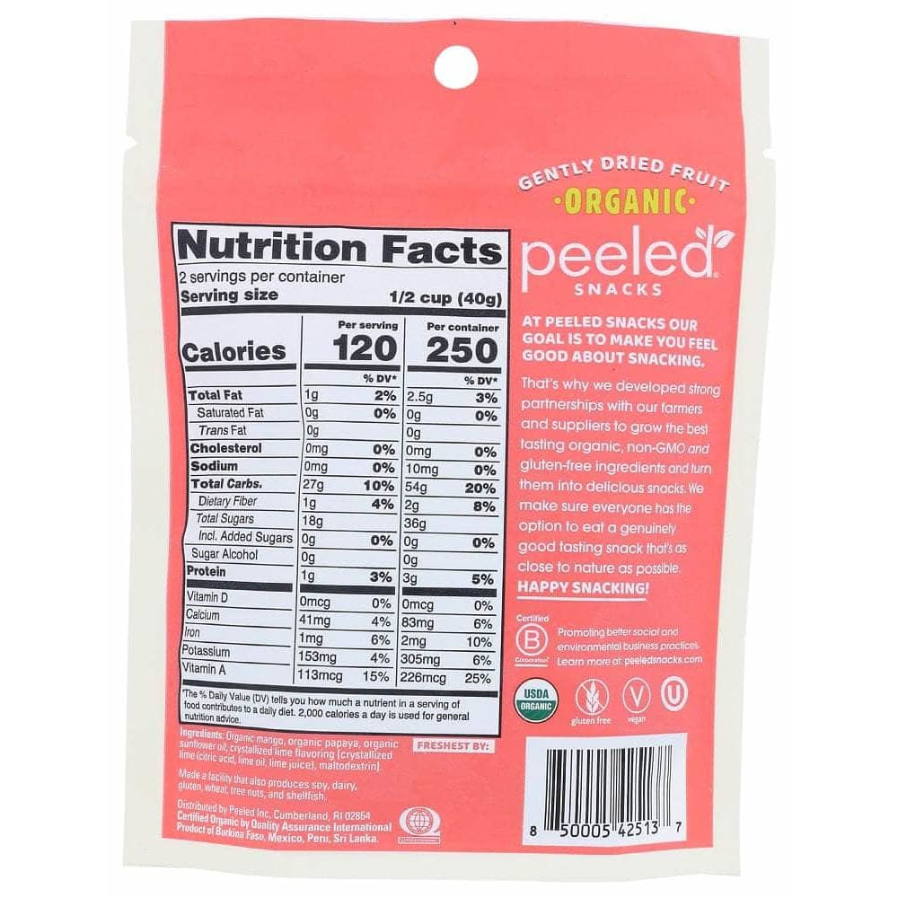 Peeled Snacks Peeled Snacks Dried Fruit Tropical Blend, 2.80 oz