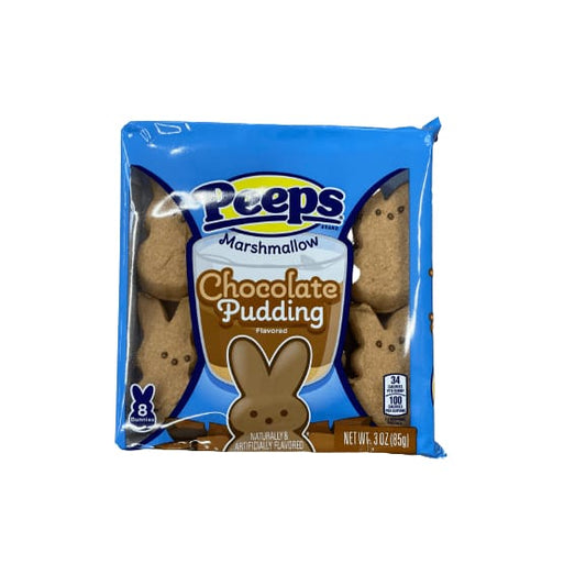 PEEPS PEEPS Chocolate Pudding Flavored Marshmallow Bunnies Easter Candy, 8ct. (3.0 oz.)