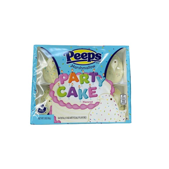 PEEPS PEEPS Party Cake Flavored Marshmallow Chicks Easter Candy, 10ct. (3.0 oz.)