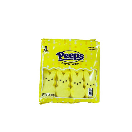 PEEPS PEEPS Yellow Marshmallow Bunnies Easter Candy, 8ct (3.0 oz.)