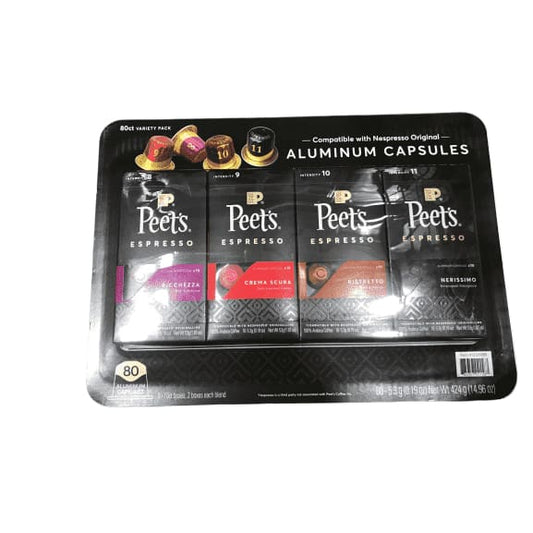 Peet's Coffee Espresso Capsules Variety Pack, 40 Count Single Cup Coffee Pods Compatible with Nespresso Original Brewers - ShelHealth.Com