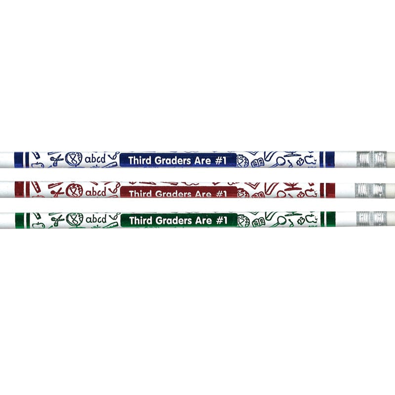 Pencils 3Rd Graders Are Number 1 (Pack of 12) - Pencils & Accessories - Larose Industries- Rose Moon