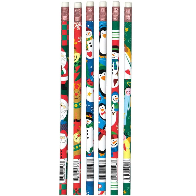 Pencils Christmas Assorted 12Pk (Pack of 12) - Pencils & Accessories - Larose Industries- Rose Moon