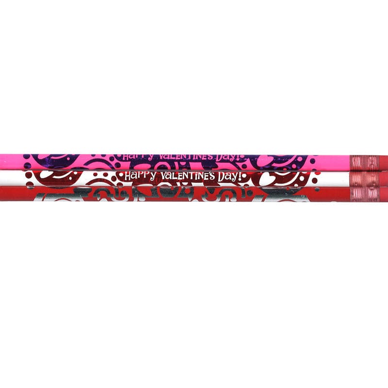 Pencils Happy Valentines Day 12/Pk (Pack of 12) - Pencils & Accessories - Larose Industries- Rose Moon