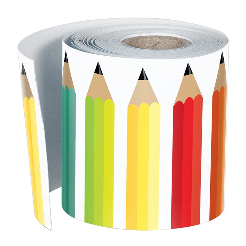 Pencils Rolled Straight Border (Pack of 10) - Border/Trimmer - Carson Dellosa Education