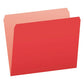 Pendaflex Colored File Folders Straight Tabs Letter Size Red/light Red 100/box - School Supplies - Pendaflex®