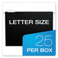 Pendaflex Colored Hanging Folders Letter Size 1/5-cut Tabs Black 25/box - School Supplies - Pendaflex®