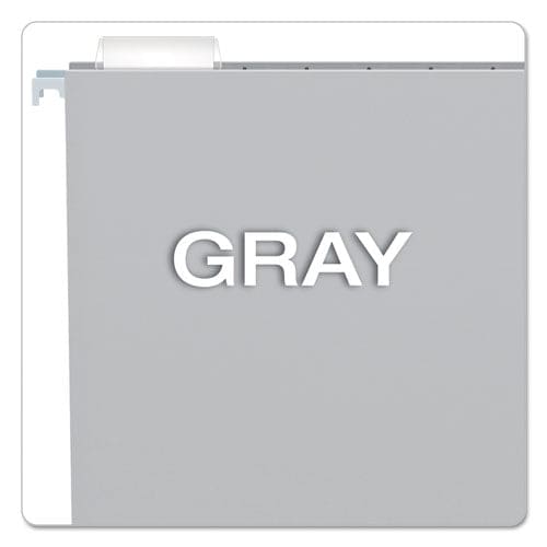 Pendaflex Colored Hanging Folders Letter Size 1/5-cut Tabs Gray 25/box - School Supplies - Pendaflex®