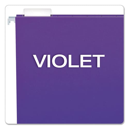 Pendaflex Colored Hanging Folders Letter Size 1/5-cut Tabs Violet 25/box - School Supplies - Pendaflex®