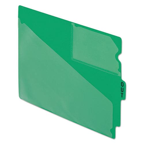 Pendaflex Colored Poly Out Guides With Center Tab 1/3-cut End Tab Out 8.5 X 11 Green 50/box - Office - Pendaflex®