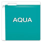 Pendaflex Colored Reinforced Hanging Folders Letter Size 1/5-cut Tabs Aqua 25/box - School Supplies - Pendaflex®