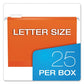 Pendaflex Colored Reinforced Hanging Folders Letter Size 1/5-cut Tabs Orange 25/box - School Supplies - Pendaflex®