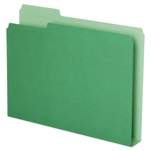 Pendaflex Double Stuff File Folders 1/3-cut Tabs: Assorted Letter Size 1.5 Expansion Green 50/pack - School Supplies - Pendaflex®