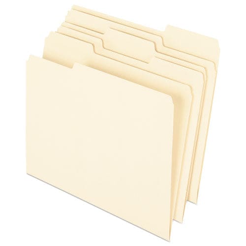 Pendaflex Earthwise By Pendaflex 100% Recycled Manila File Folder 1/3-cut Tabs: Assorted Letter 0.75 Expansion Manila 100/box - School