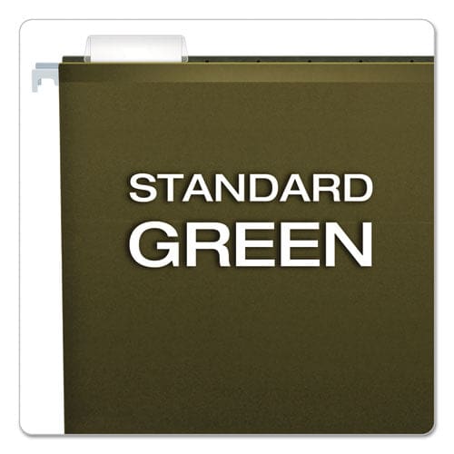 Pendaflex Extra Capacity Reinforced Hanging File Folders With Box Bottom 2 Capacity Letter Size 1/5-cut Tabs Green 25/box - School Supplies