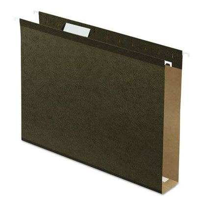 Pendaflex Extra Capacity Reinforced Hanging File Folders With Box Bottom 2 Capacity Letter Size 1/5-cut Tabs Green 25/box - School Supplies