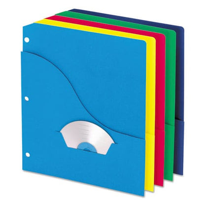 Pendaflex Pocket Project Folders 3-hole Punched Letter Size Assorted Colors 10/pack - School Supplies - Pendaflex®