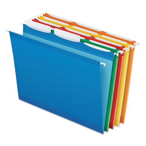 Pendaflex Ready-tab Colored Reinforced Hanging Folders Letter Size 1/3-cut Tabs Assorted Colors 25/box - School Supplies - Pendaflex®