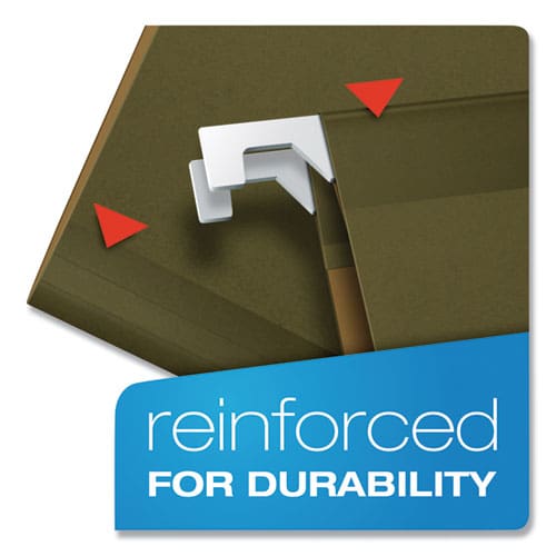Pendaflex Ready-tab Reinforced Hanging File Folders Letter Size 1/5-cut Tabs Standard Green 25/box - School Supplies - Pendaflex®
