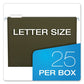 Pendaflex Standard Green Hanging Folders Letter Size 1/5-cut Tabs Standard Green 25/box - School Supplies - Pendaflex®