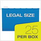 Pendaflex Surehook Reinforced Extra-capacity Hanging Box File 1 Section 2 Capacity Legal Size 1/5-cut Tabs Blue 25/box - School Supplies -