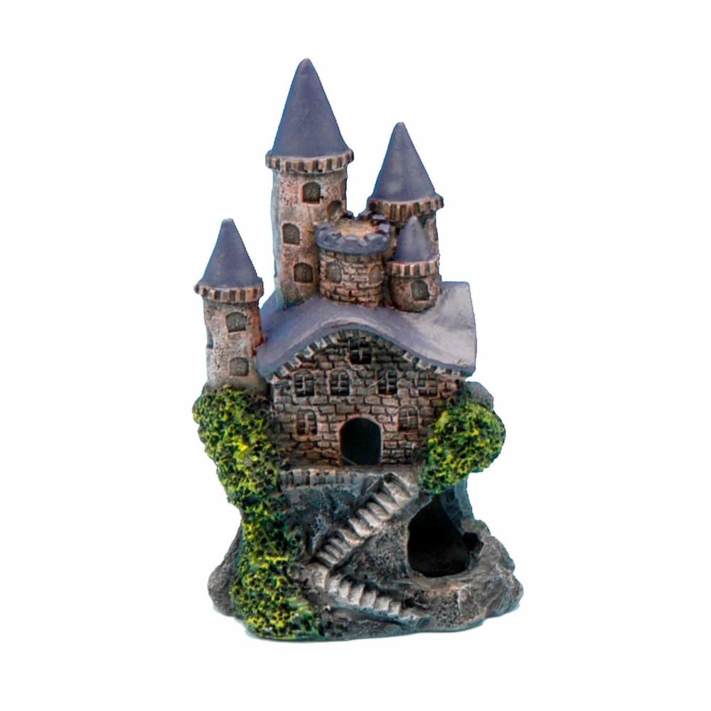 Penn-Plax Magic Castle Aquarium Ornament Brown; Grey 4 in Mini - Pet Supplies - Penn-Plax