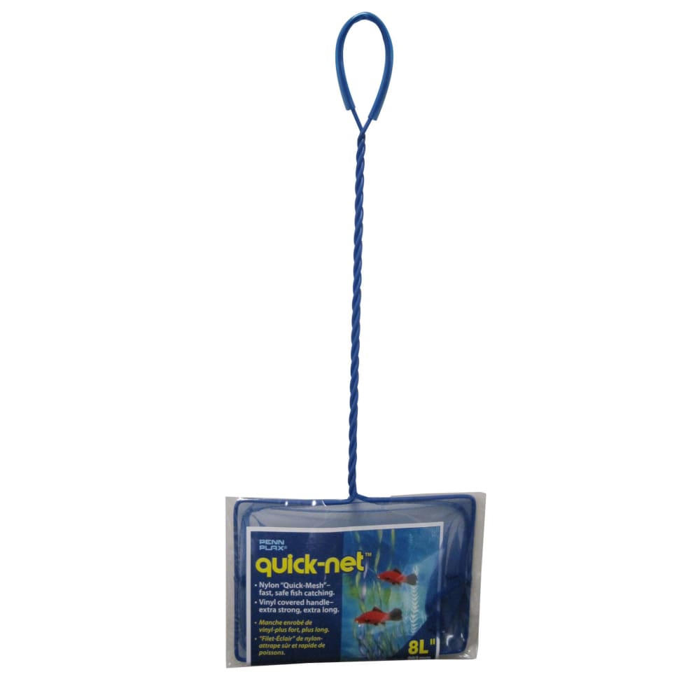 Penn-Plax Quick-Net Long Handle Green 8 Inches X 6 Inches - Pet Supplies - Penn-Plax
