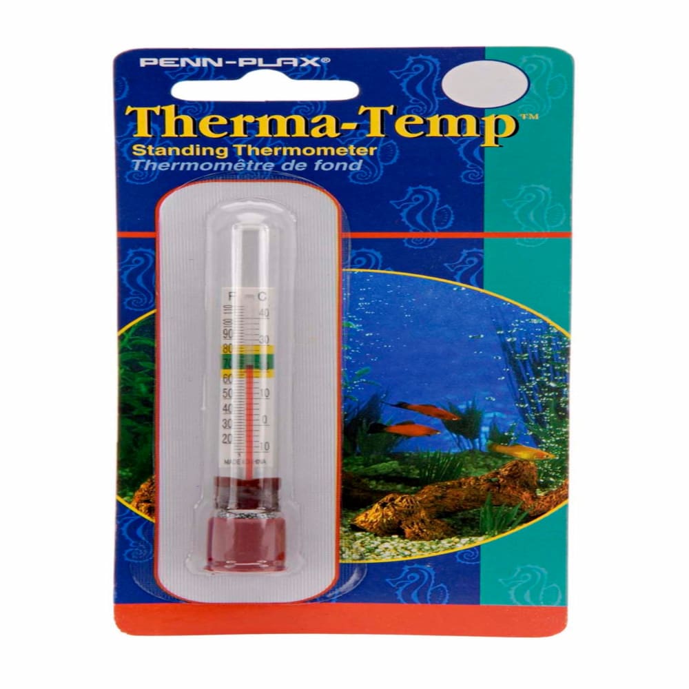 Penn-Plax Therma-Temp Standing Aquarium Thermometer Clear 4.25 in - Pet Supplies - Penn-Plax