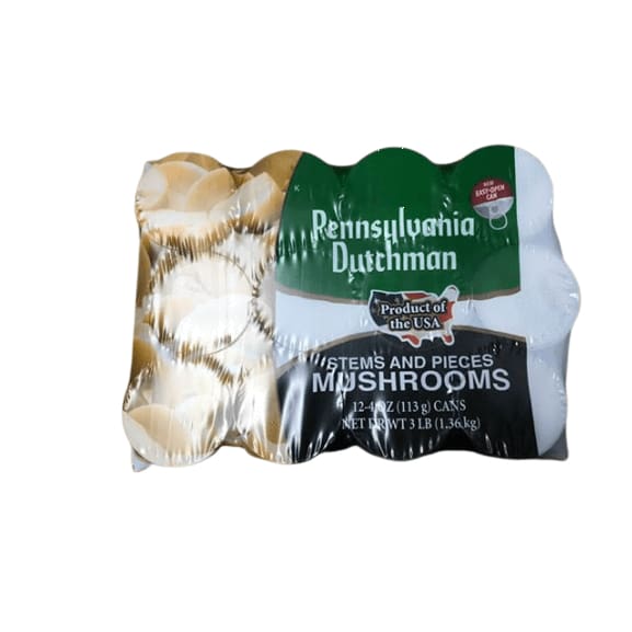 Pennsylvania Dutchman Canned Mushrooms - 12/4 oz. cans - ShelHealth.Com
