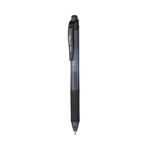 Pentel Energel-x Gel Pen Retractable Medium 0.7 Mm Black Ink Black Barrel 24/pack - School Supplies - Pentel®