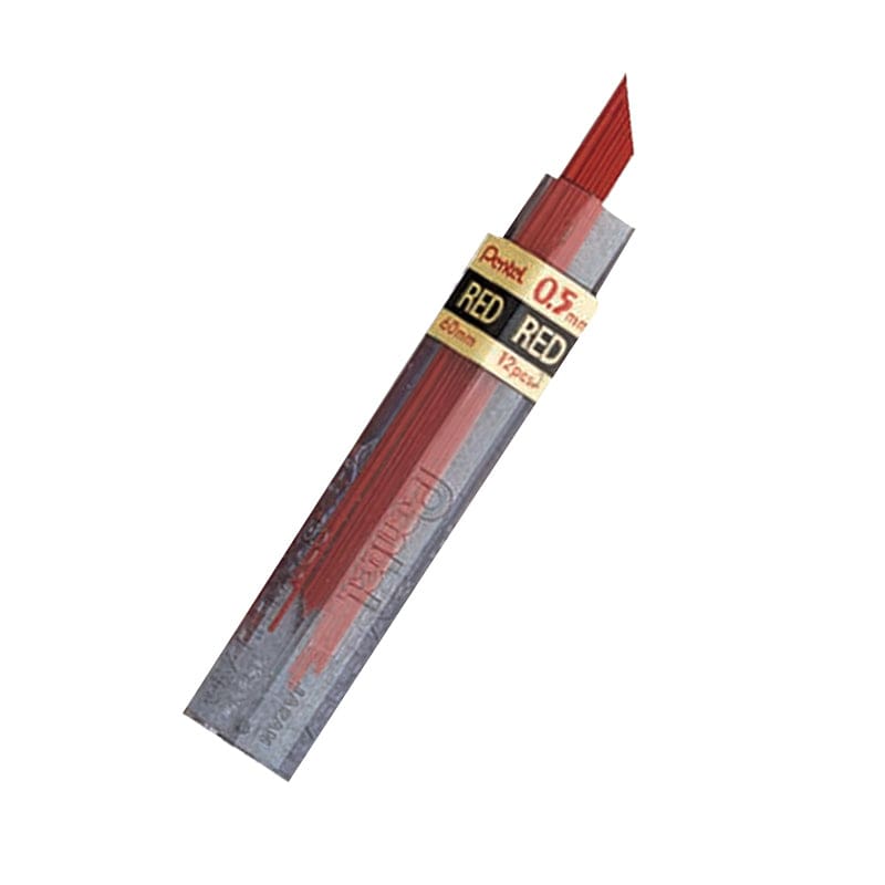 Pentel Hb Super Hi Polymer 0.5Mm Red Leads (Pack of 12) - Pencils & Accessories - Pentel Of America