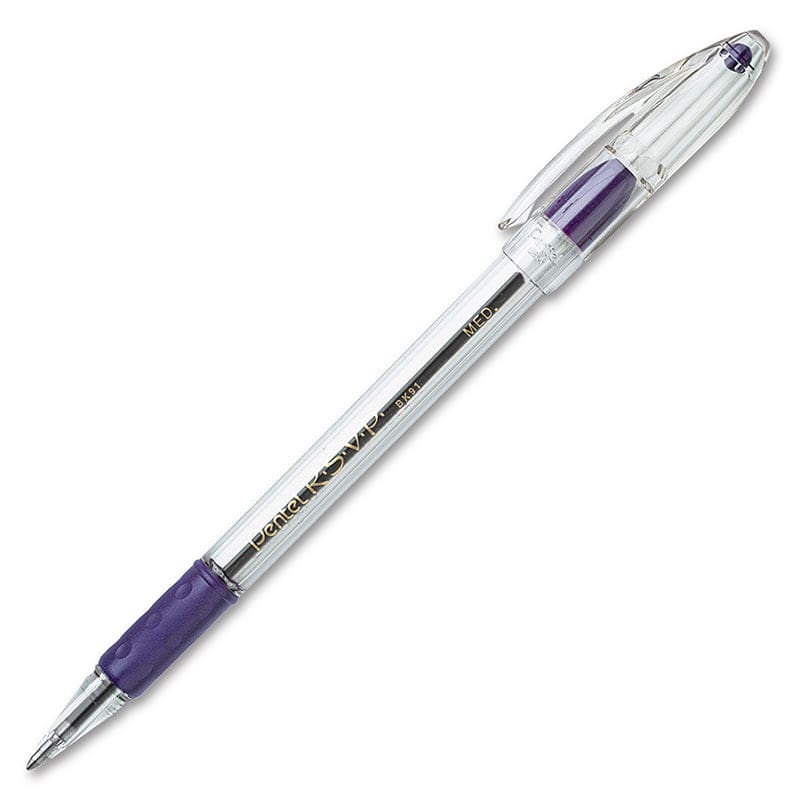 Pentel Rsvp Violet Med Point Ballpoint Pen (Pack of 12) - Pens - Pentel Of America