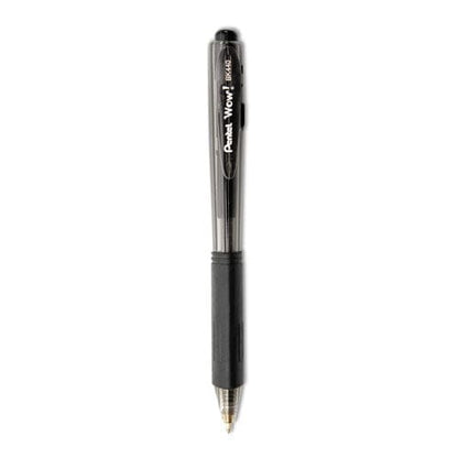 Pentel Wow! Ballpoint Pen Value Pack Retractable Medium 1 Mm Black Ink Black Barrel 36/pack - School Supplies - Pentel®