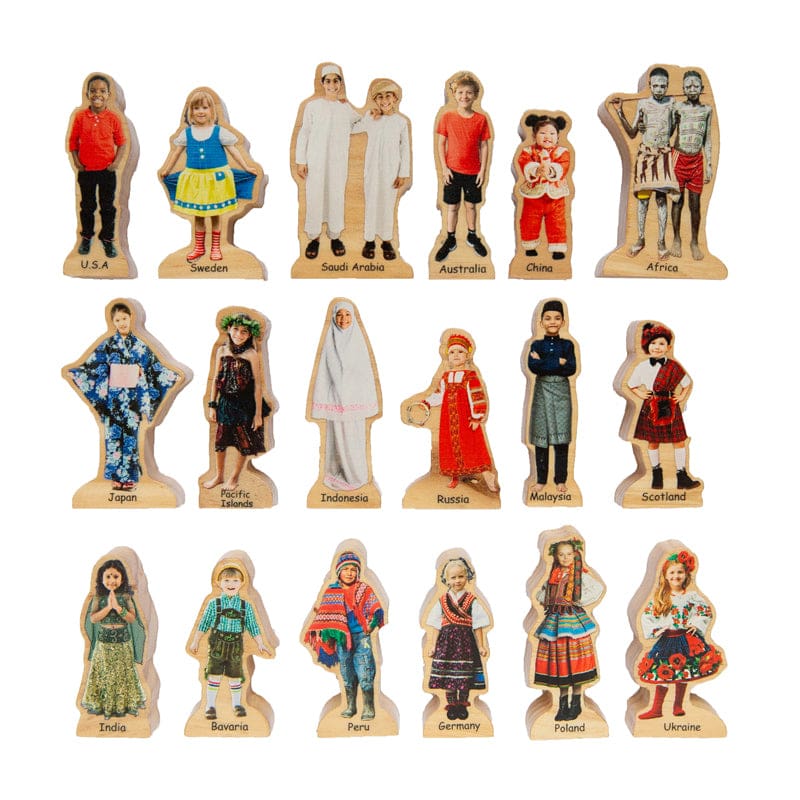 People Around The World Set Of 18 - Pretend & Play - Learning Advantage