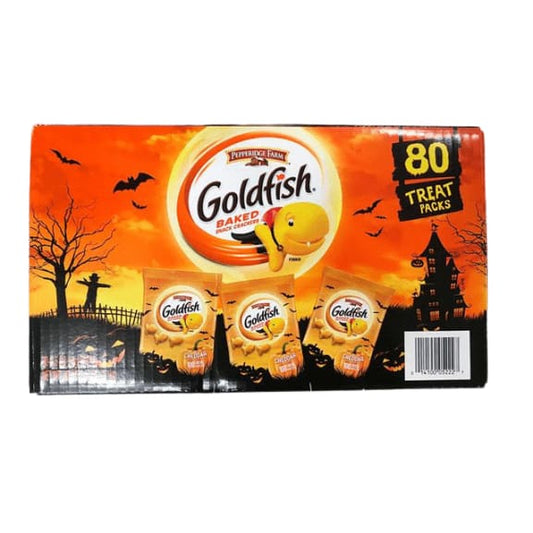 Pepperidge Farm Baked Snack Crackers, Goldfish Halloween, 80 Treat Packs - ShelHealth.Com