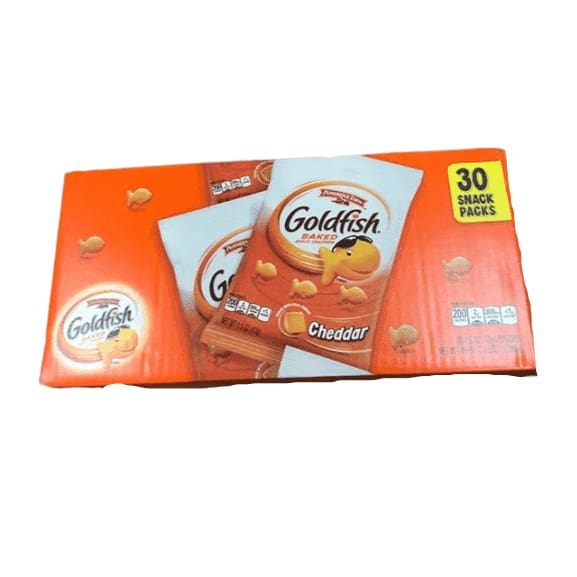 Pepperidge Farm Goldfish Cheddar Crackers, 45 oz. Multi-pack Box, 30-count 1.5 oz. Snack Packs - ShelHealth.Com