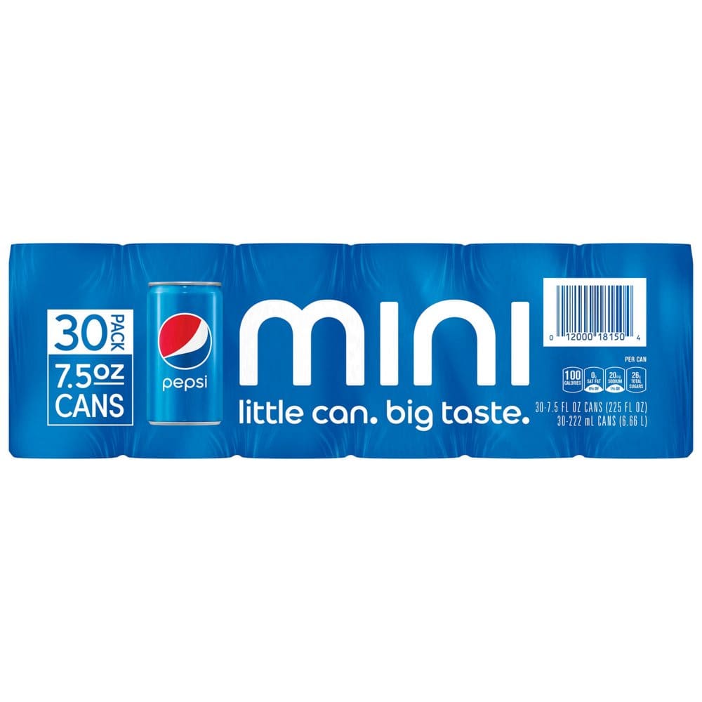 Pepsi Mini Can (30 pk.) - Soda - Pepsi Mini