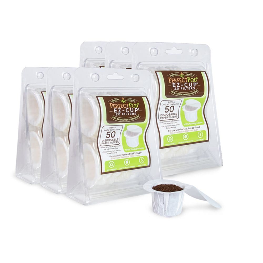 Perfect Pod EZ-Cup Disposable Paper Coffee Filters 300 ct. - Coffee Tea & Cocoa - Perfect Pod