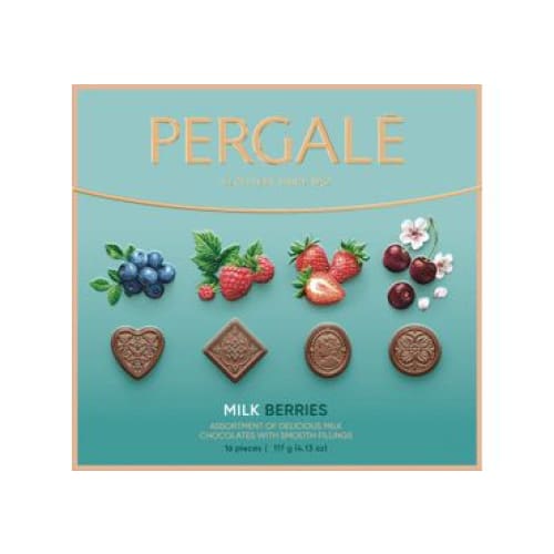 PERGALe Assortments of Candy with Forest Berries Filling 4.13 oz. (117 g.) - Pergale