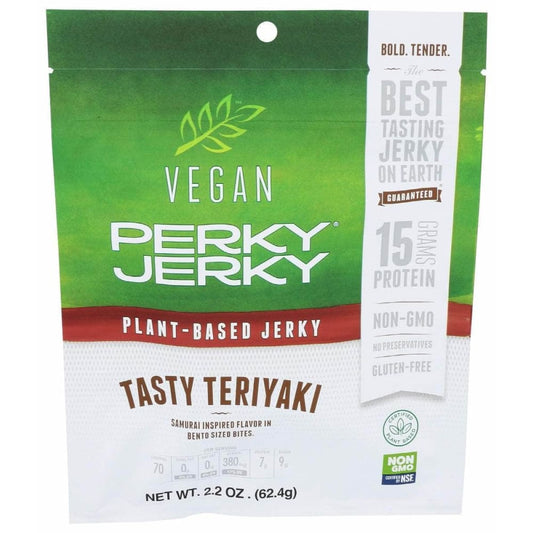 PERKY JERKY PERKY JERKY New Tasty Teriyaki Vegan Jerky, 2.2 oz