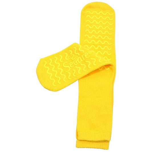 Personal Safety Socks Non-Skid One Size Yellow Pair (Pack of 2) - Apparel >> Stockings and Socks - Personal Safety