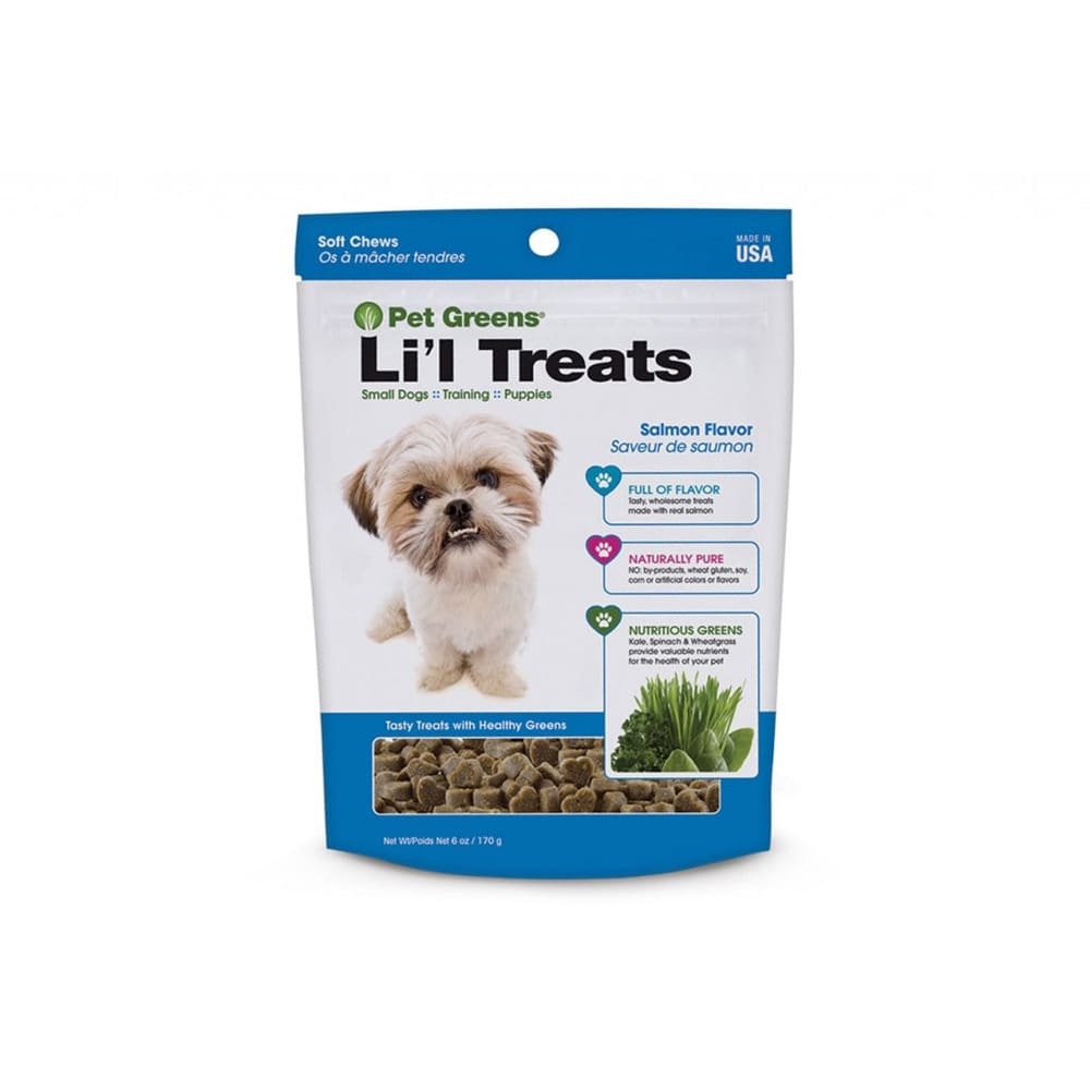 Pet Greens Li’l Treats Soft Dog Chews Salmon 6 oz - Pet Supplies - Pet Greens