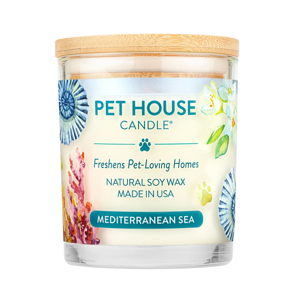 Pet House Candle Mediterranean Sea Large Case of 3 - Pet Supplies - Pet